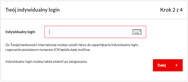 W bankowości internetowej możesz utworzyć indywidualny login